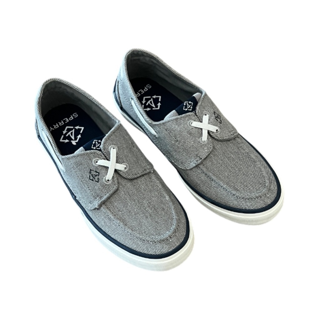 Sperry Pier Wave Boat Sneaker Medium Gray - Women’s Size 8 NWOB